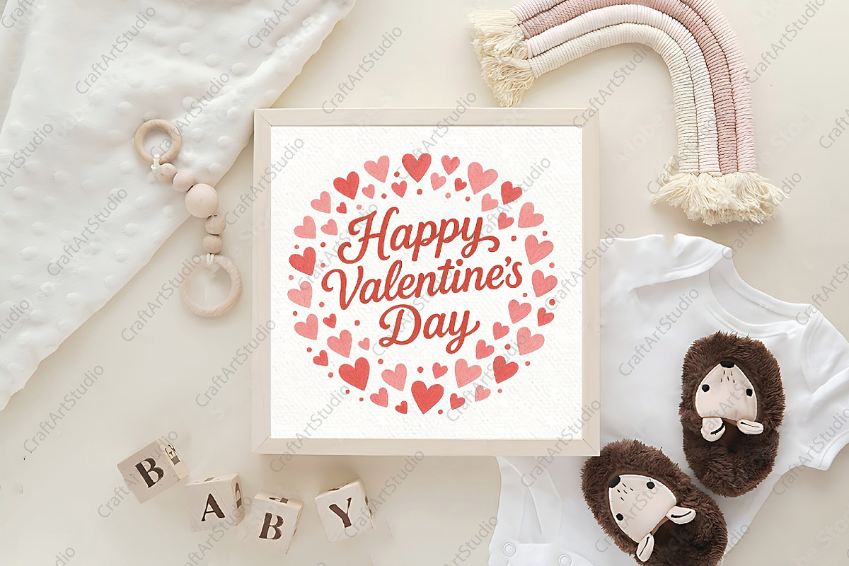 Happy Valentine's Day PNG, an Illustration by CraftArtStudio (Photo 4 of 4)