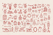 Hand Drawn Whimsical Christmas Icon, an Outline Icon by Baleee (Thumbnail 3 of 7)