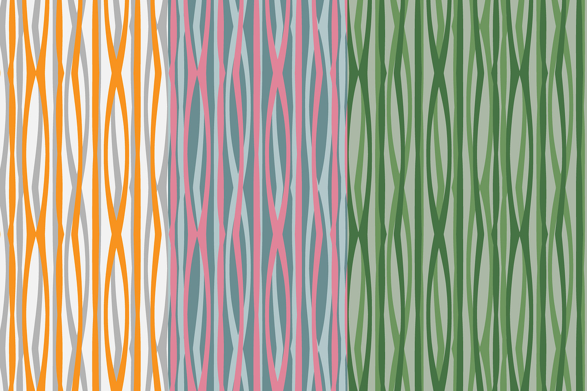 Organic Wavy Stripe Seamless Vector, a Pattern Graphic by NayaChu (Photo 2 of 8)