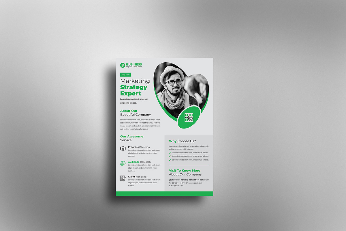 Business Flyer 3 colour variation, a Flyer Template by creative-som (Photo 2 of 4)