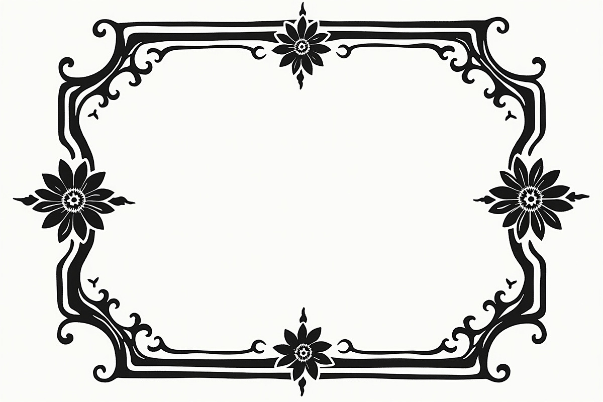 8 Lotus Floral Frame Bundle, an Illustration by Designs_River (Photo 2 of 9)