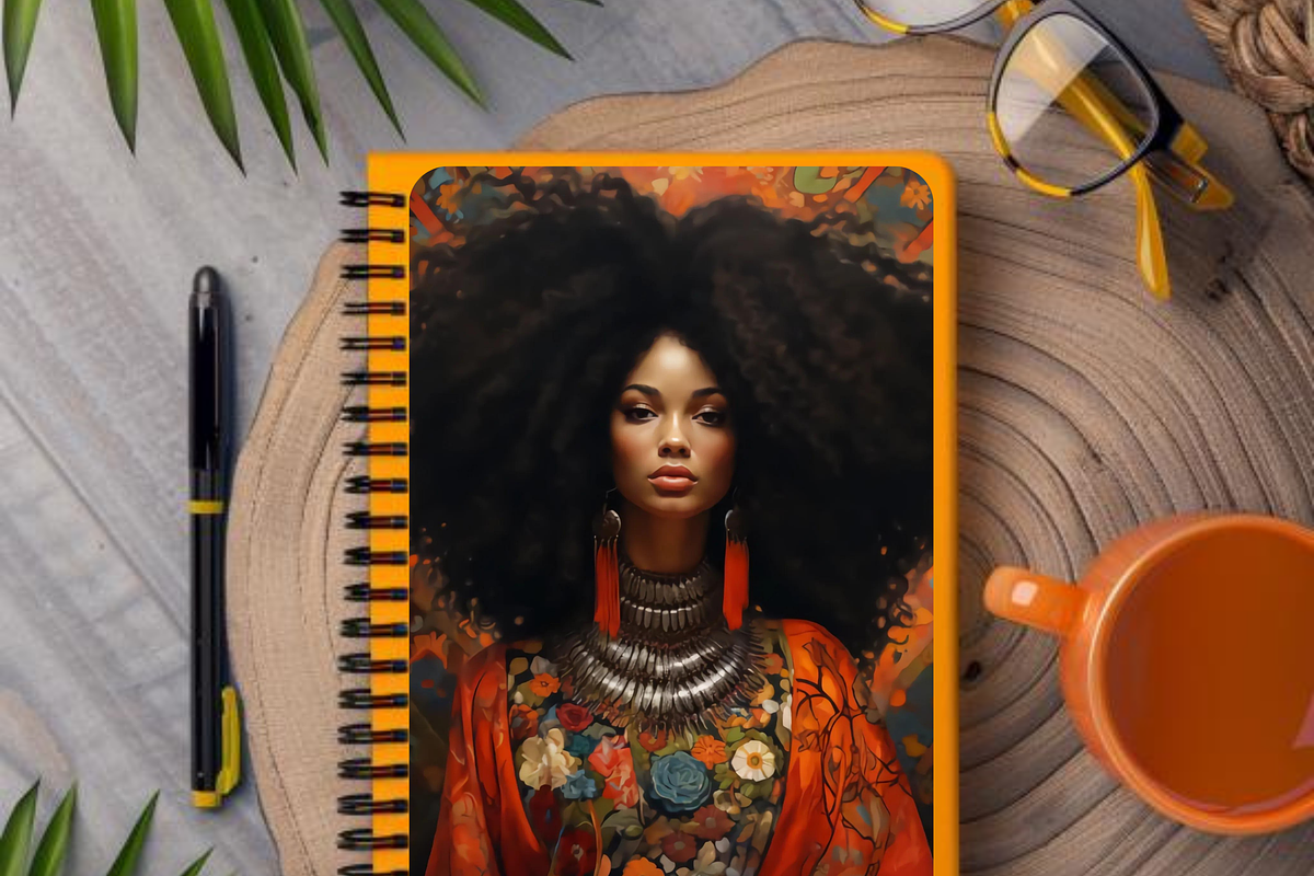 AFRO AMERICAN GODDESS JUNK JOURNAL, a Person Illustration by Daring Digies (Photo 5 of 6)