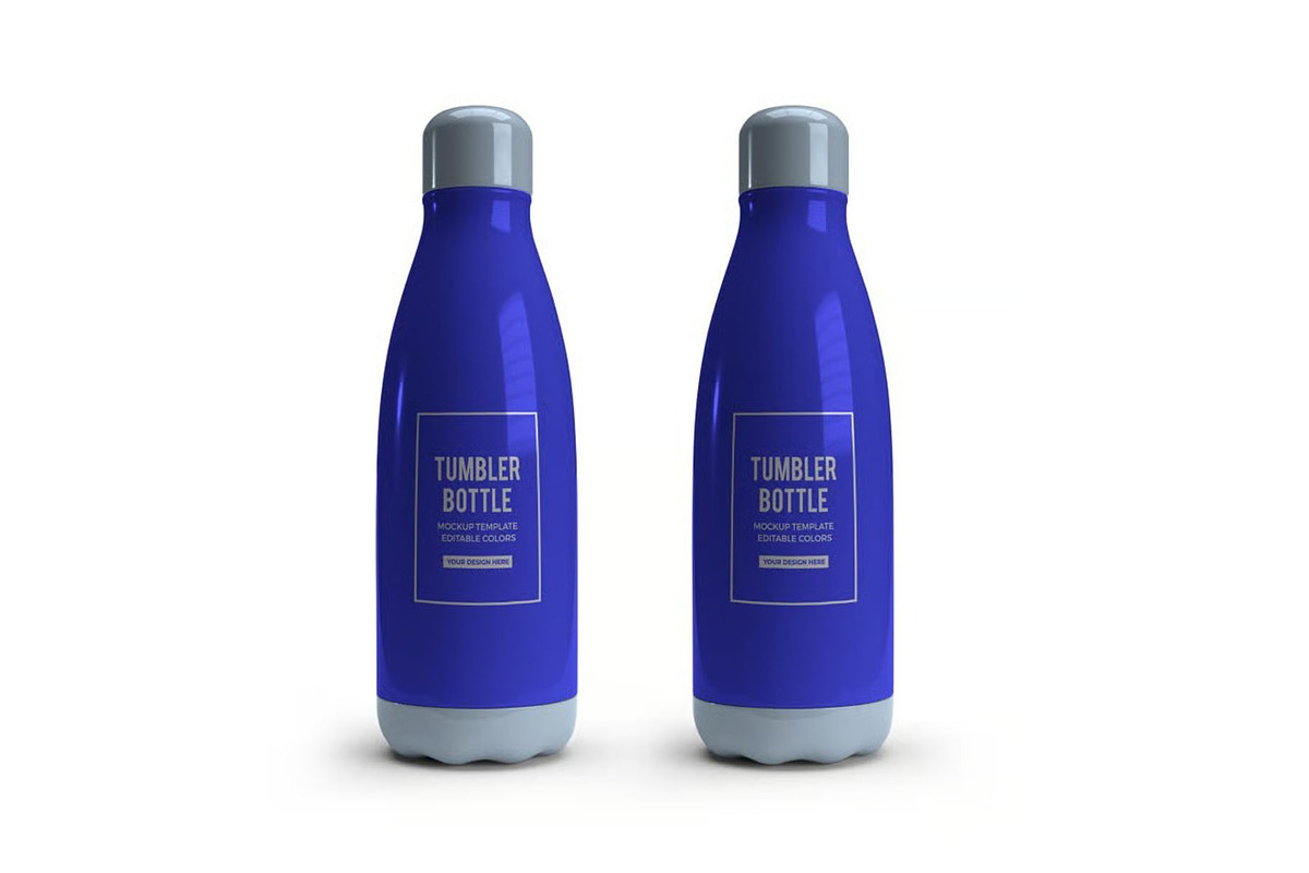 Tumbler Drink Bottle Mockup Template, a Household Mockup by DesignRushMarket (Photo 11 of 11)