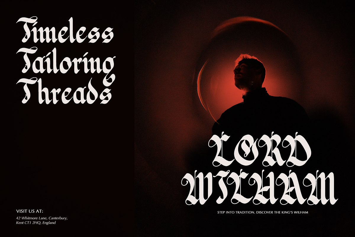 Kejddart | Blackletter Typeface, a Blackletter Font by Denustudios (Photo 6 of 12)