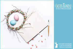 Easter bundle. 44 backgrounds.