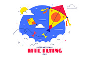 11 National Kite Flying Day, a Person Illustration by denayunebgt (Thumbnail 4 of 5)