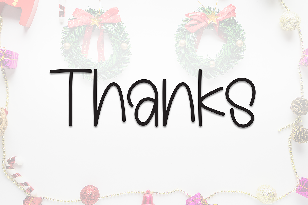 Christmas Decoration | Script Font, a Script Font by Scratchones (Photo 8 of 8)
