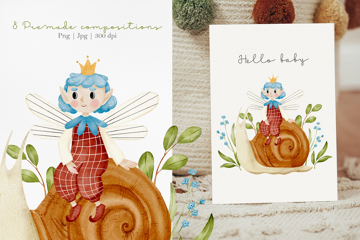 Forest fairies collection, an Illustration by AfonshinaArt (Photo 6 of 14)