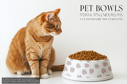 Pet Bowls PNG & PSD Mockups, a Product Mockup by mock-ups