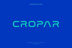 Cropar - Modern Futuristic Typeface