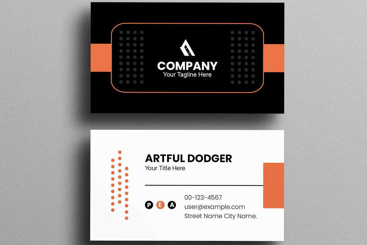 Modern Business Card Layout, a Print Template by MightyDesign (Photo 3 of 6)