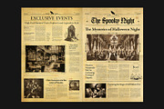Halloween Newspaper Template, a Brochure Template by BrandPacks (Thumbnail 2 of 4)