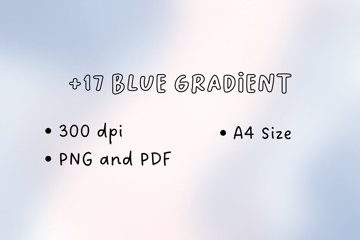 17+ Blue Gradient Backgrounds, a Background Graphic by The Journey Atelier (Photo 2 of 7)
