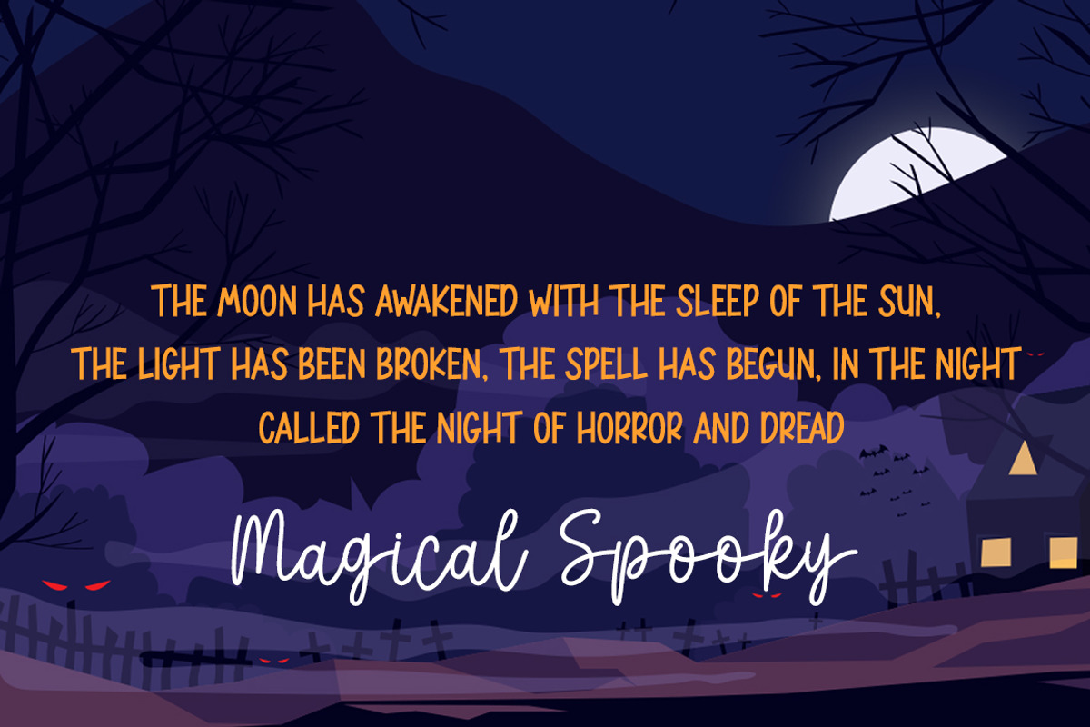 Spookies Halloween, a Script Font by DN Creative (Photo 2 of 9)