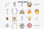 Lavender and Bees Clipart Bundle, a Decorative Illustration by Anca Digital Vibe (Thumbnail 4 of 9)
