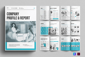 Company Profile & Report Template, a Brochure Template by E-Type