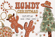 Western Howdy Christmas clipart set, an Object Graphic by @olga.angelloz (Thumbnail 1 of 2)