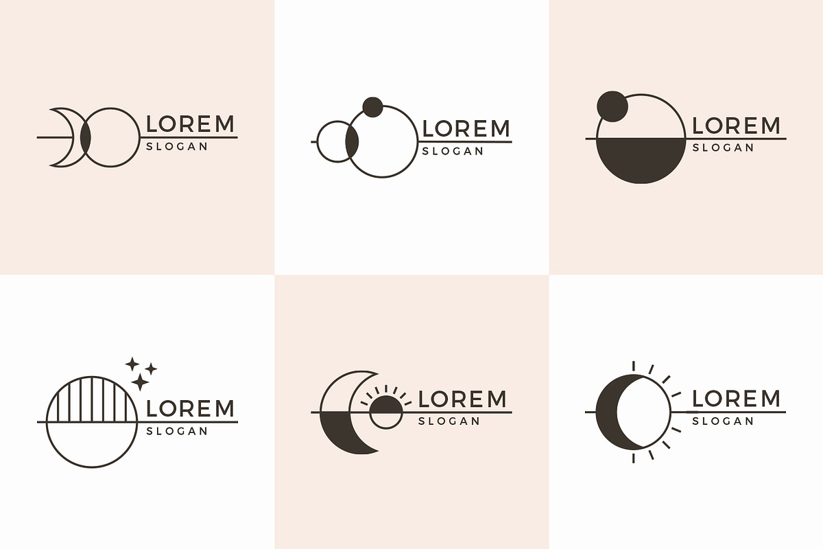 Modern & Minimalist Logo Templates, a Branding & Logo Template by P.F. Creative Lab (Photo 2 of 5)