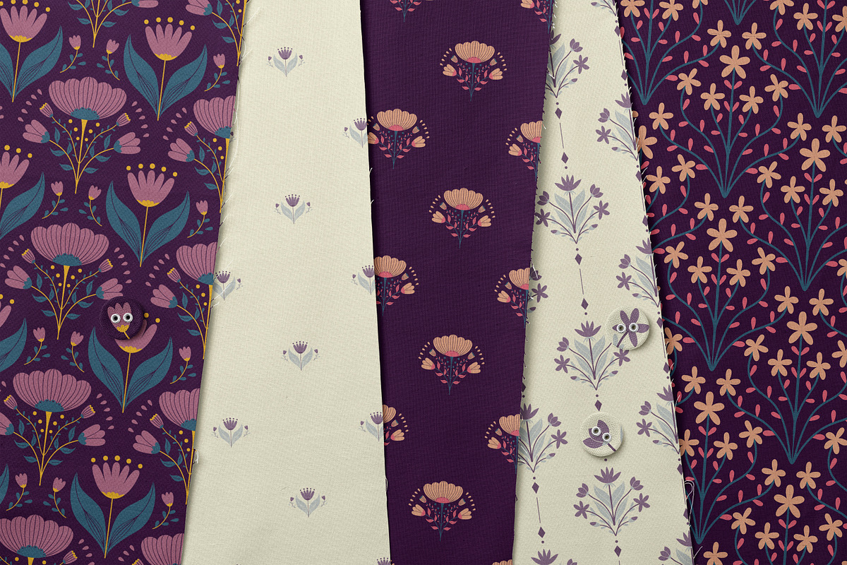 Bohemian Floral Pattern Collection, a Graphic by Asya Melkonyan Patterns (Photo 4 of 15)