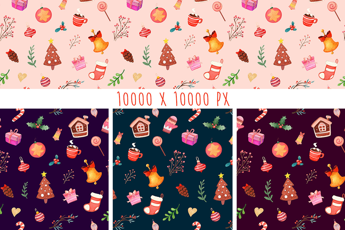 Happy christmas watercolor pack, an Object Graphic by MiraBell (Photo 10 of 10)