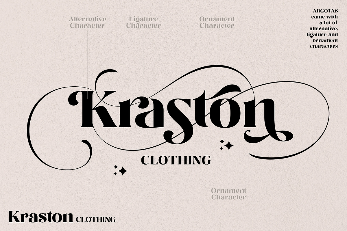 Argotas | Serif Display Font, a Serif Font by Ekahermawan (Photo 3 of 15)