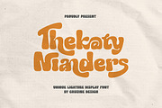 Thekaty Nianders Groovy Display Font, a Handwritten Font by Cruzine (Thumbnail 1 of 8)
