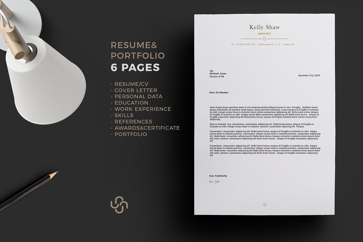 Gamma Resume Template, a Resume Template by Nina Shaw (Photo 4 of 7)