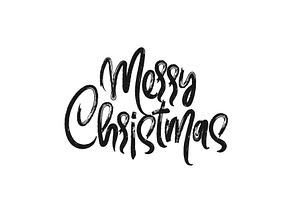 Merry Christmas, Hand Drawn Letterin