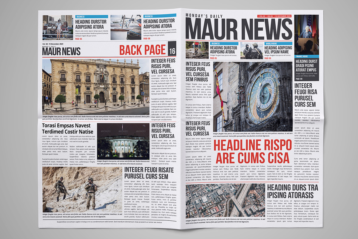 Newspaper Design Template