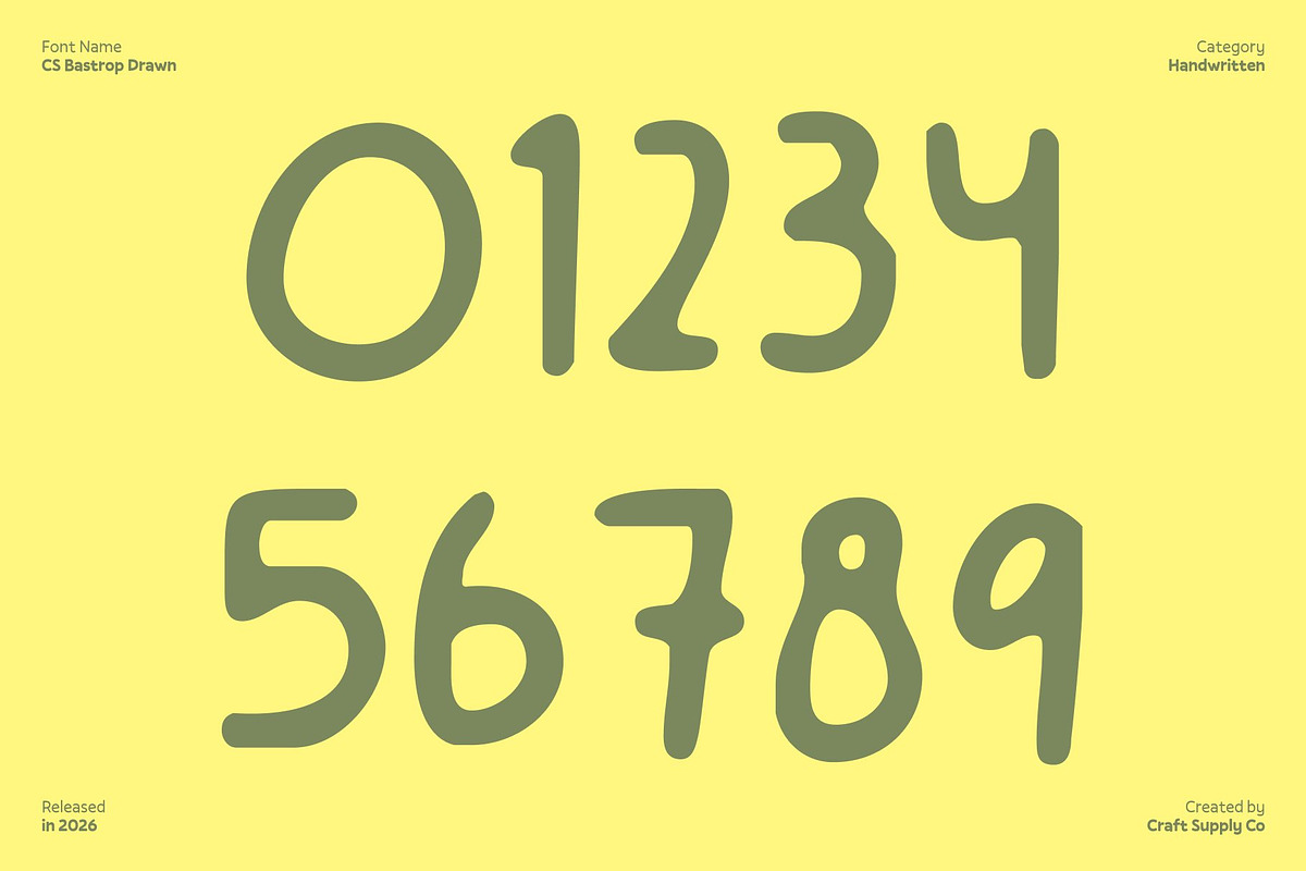 CS Bastrop Drawn, a Handwritten Font by Craft Supply Co. (Photo 7 of 8)