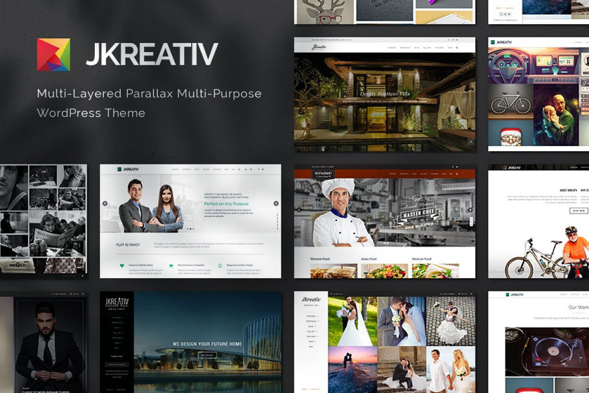 Jkreativ - MultiPurpose WP Theme, a WordPress Template by Jegtheme (Photo 1 of 7)