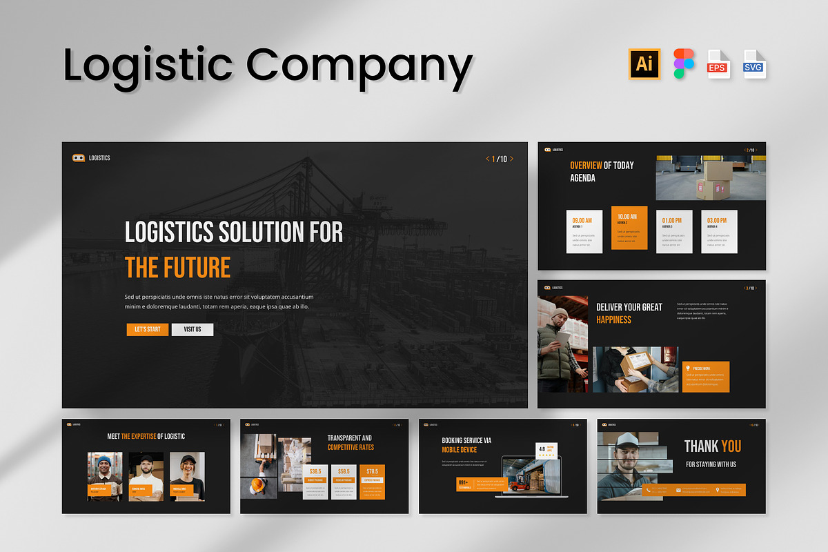 Logistic Company Landscape, a Brochure Template by Antstheme (Photo 1 of 2)