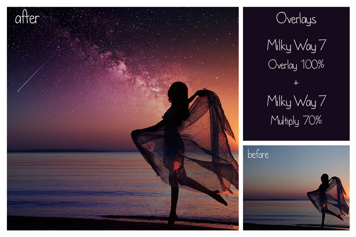 50 Night Sky Overlays, a Texture Graphic by LovePhotoMoment (Photo 4 of 16)