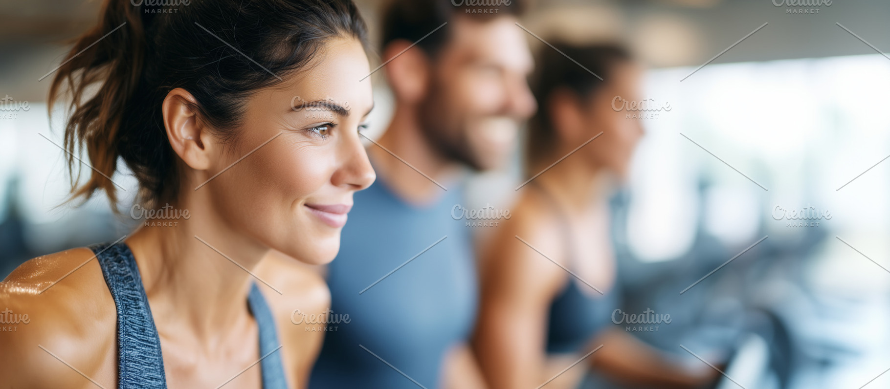 Focused people exercising at the gym, a Sports & Recreation Photo by MistyDay