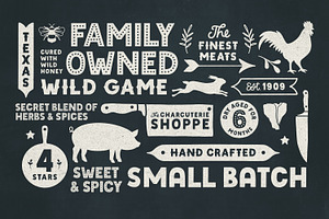 Wildheart Font Family Elements