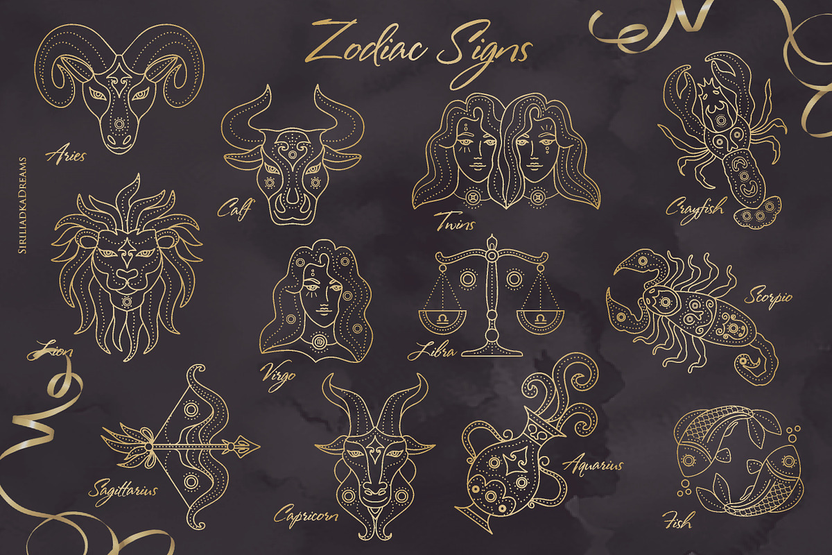 Zodiac Signs | Horoscope Symbols, an Illustration by Siriliadka Dreams (Photo 8 of 12)
