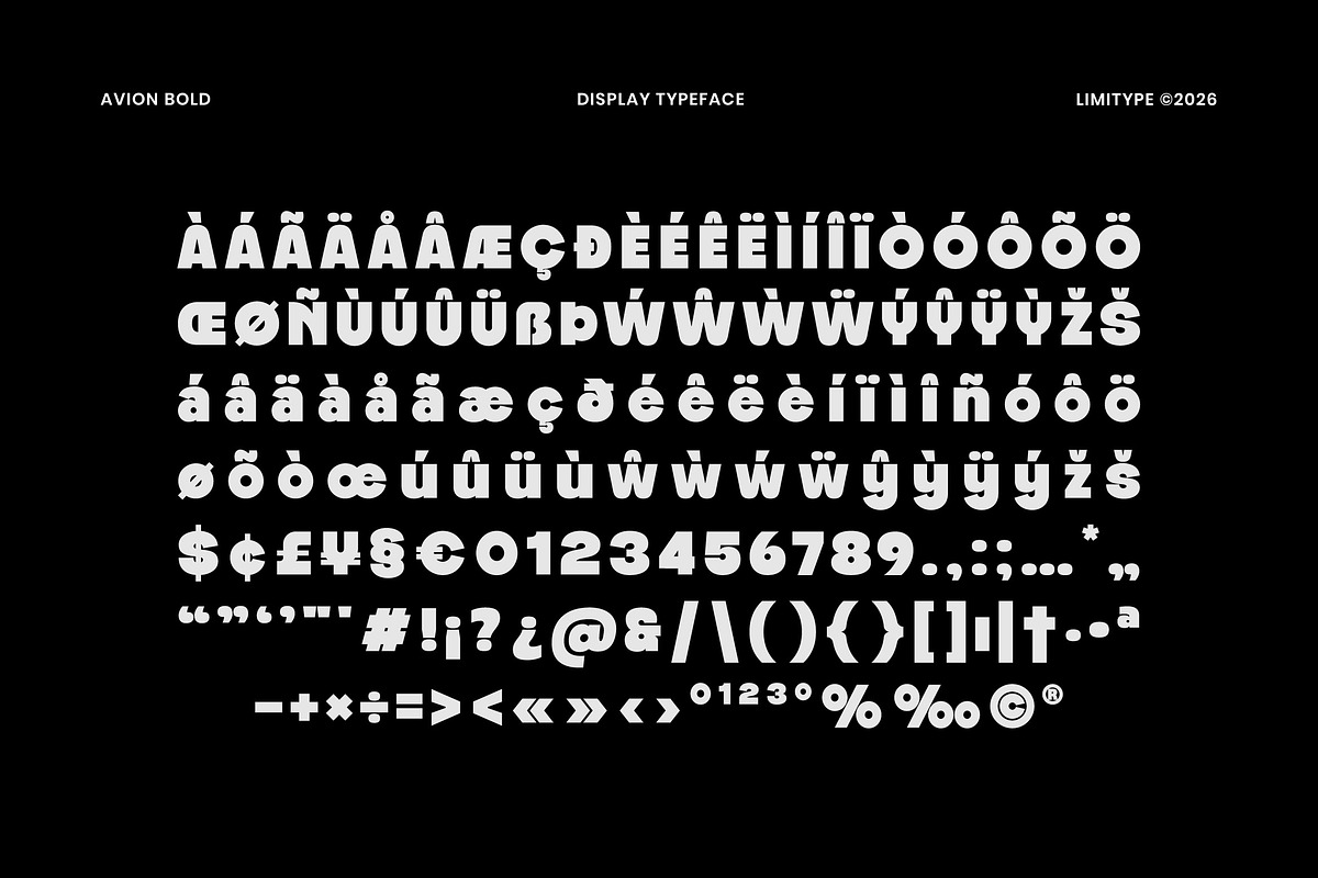 Avion - Modern Bold Font, a Sans Serif Font by limitype (Photo 9 of 10)