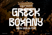 Greek Boxany - Typeface Font, a Sans Serif Font by Iqsiart Studio (Thumbnail 1 of 7)