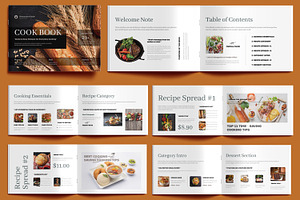 Cookbook for Recipes and Food Lovers, a Brochure Template by MightyDesign