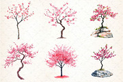 Japanese Cherry Blossom Tree, an Illustration by DreamCafeArt (Thumbnail 4 of 7)