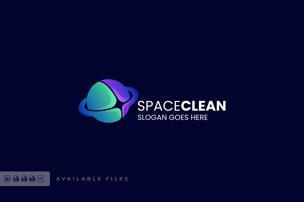 Space Clean Gradient Colorful Logo, a Branding & Logo Template by ivan_artnivora