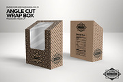 Angle Cut Sandwich Wrap Box Mockup, a Packaging Mockup by INCDesign (Thumbnail 4 of 6)