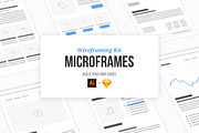 Microframes: Wireframing Kit, a Wireframe Template by Medialoot (Thumbnail 1 of 4)