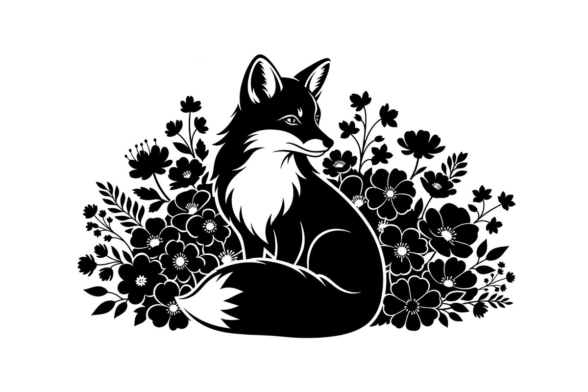 Cute Fox Silhouette Bundle, an Illustration by Designs_River (Photo 31 of 31)