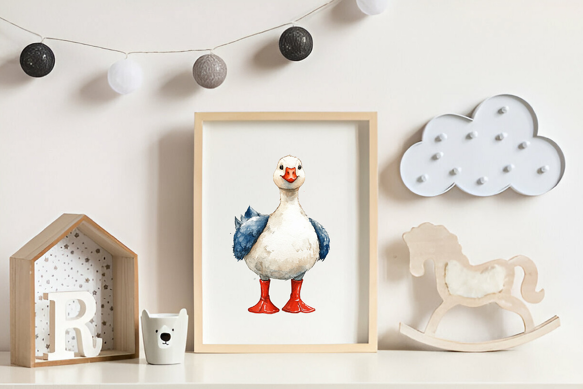 Cartoonish Patriotic Goose Clipart, an Illustration by CreationArt (Photo 4 of 9)