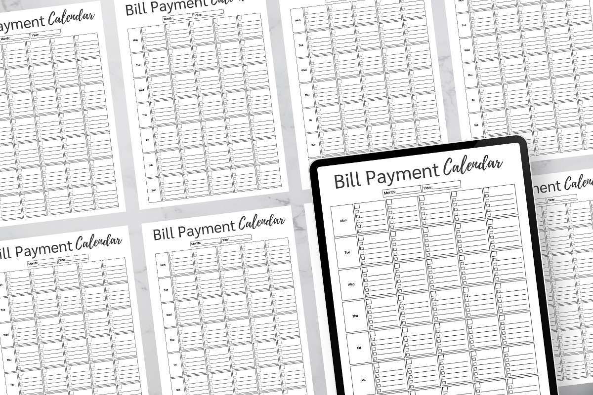 Bill Payment Calendar, a Print Template by Snapybiz (Photo 8 of 10)