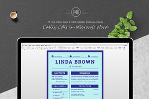 Elegant Resume & Cover Letter Set