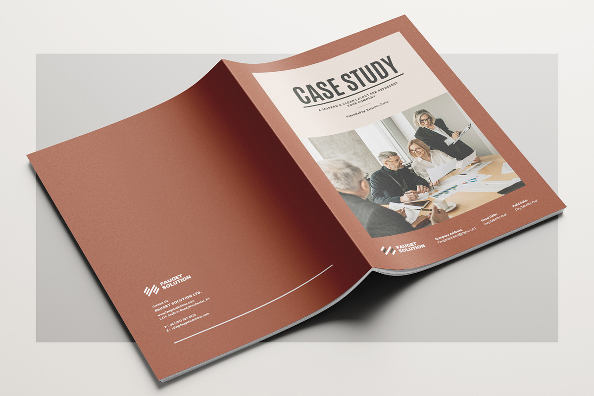 Case Study Template, MS Word, a Brochure Template by DesVert (Photo 4 of 6)
