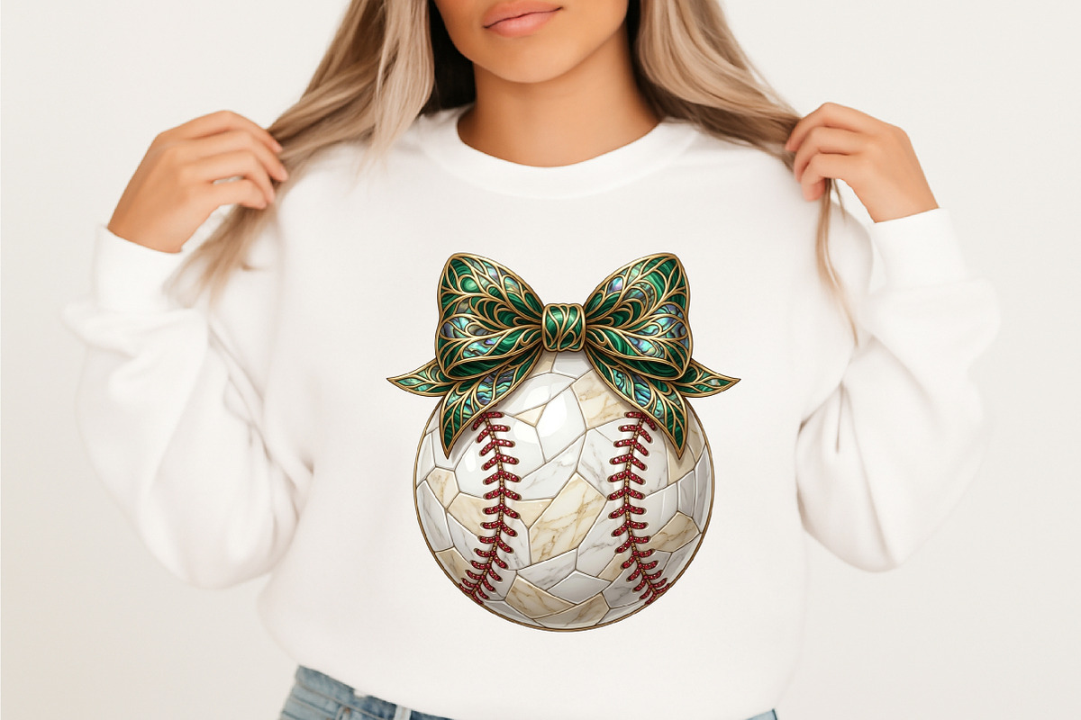 Hand Painted Baseball Leopard Bow, an Illustration by designcity5 (Photo 3 of 4)