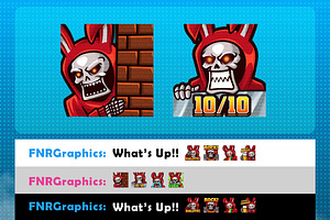 Bunny Grim Reaper Twitch Emotes